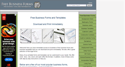 Desktop Screenshot of freebusinessforms.com